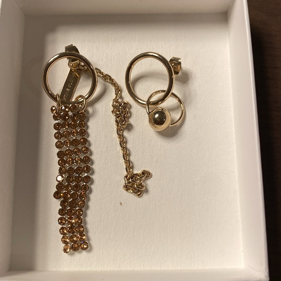 NWT Justine Clenquet Gold & Yellow Jess Earrings-XMAS sale🥳 Price dropped - Picture 4 of 7